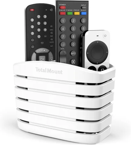 Vista 6 de TotalMount Remote Control Holder – Premium Quality and Extra Stable to Place Near Your TV, Bed, or Table (Medium – Fits Three Remotes, Premium Black)