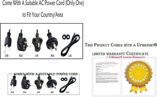 Vista 5 de UpBright Adaptador de 24 V CA/CC compatible con Epson Perfection 3490 3590 4180 4490 V500 V600 V700 3170 J221 J252 V750 V550 640U 1240U 1650 2480