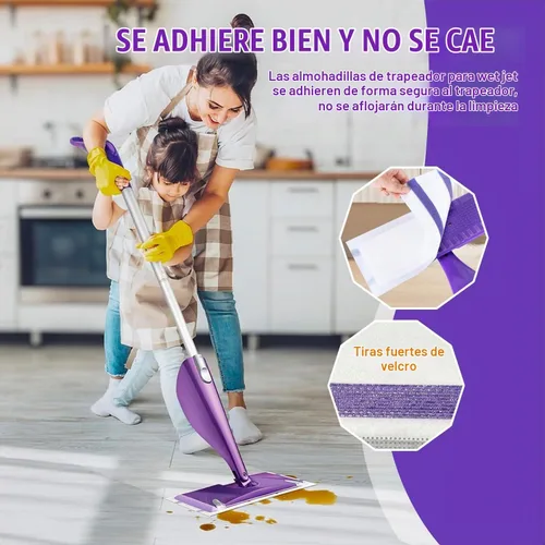 Vista 5 de Paquete de 30 repuestos de almohadillas para trapeador Swiffer Wet Jet Mop