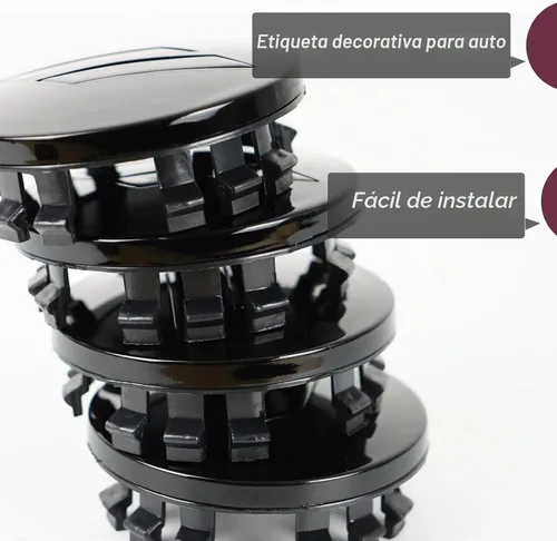 Vista 3 de 4 piezas de 63 mm 2.5 pulgadas de cubiertas de tapas centrales para ruedas con corte para Dodge Charger Durango Dart 2015-2020 Jeep/Chrysler