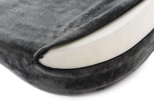 Vista 8 de Cheer Collection Cojín de cuña de maternidad de espuma viscoelástica Almohada de apoyo para el vientre con funda lavable de microfelpa extraíble