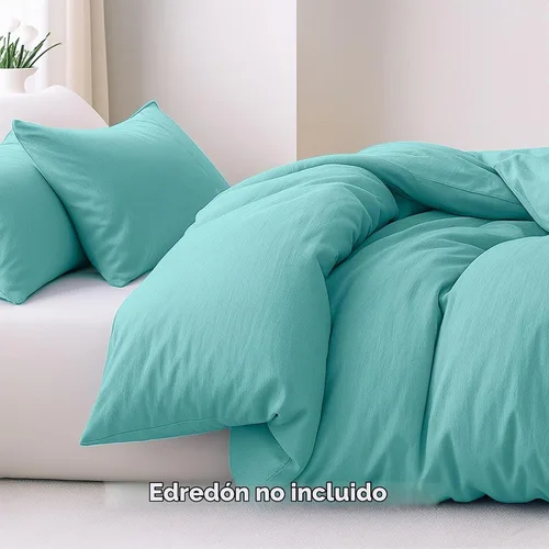 Vista 3 de Pure Bedding - Funda de edredón tamaño Individual/Individual XL - Juego de ropa de cama extra suave de 2 piezas, incluye 1 funda de edredón de 68 x