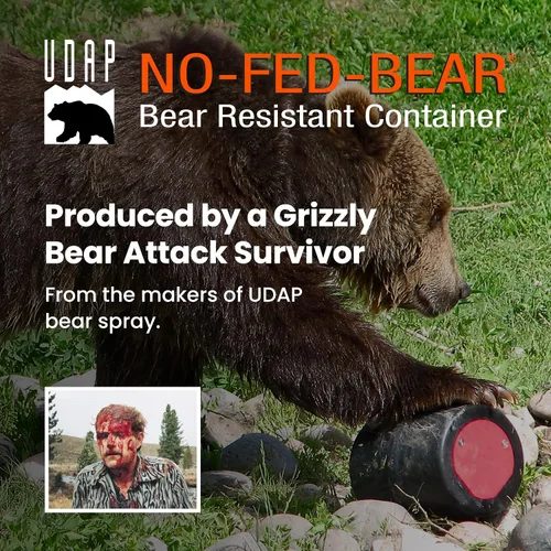 Vista 8 de Udap, cartucho resistente al ataque de osos NO-FED-BEAR., S