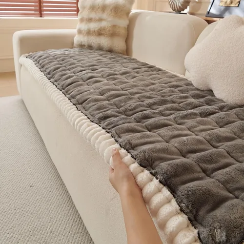 Vista 9 de Fundas de sofá para mascotas, fundas de sofá lavables para perros y gatos, funda antideslizante para sofá de 3-4 cojines, protector de muebles apto