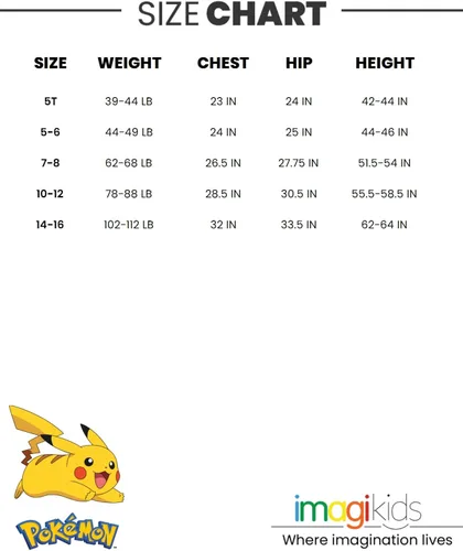 Vista 7 de Pokemon Pikachu - Abrigo de invierno con cremallera para niños pequeños a niños grandes