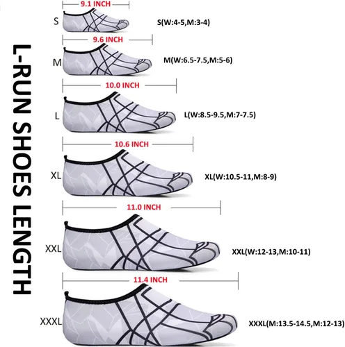Vista 2 de L-RUN - Calcetines acuáticos para mujer y hombre, para correr, bucear, surfear, nadar, playa, yoga, de secado rápido
