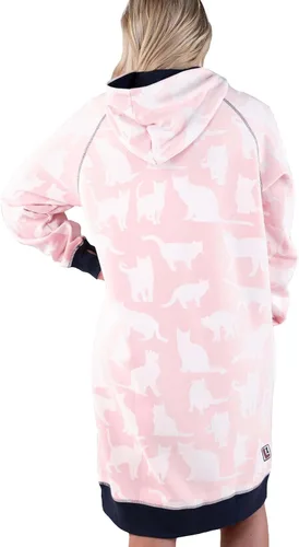 Vista 165 de Lazy One Sudadera con capucha de gran tamaño, ropa de dormir cómoda, vestido de suéter para mujer