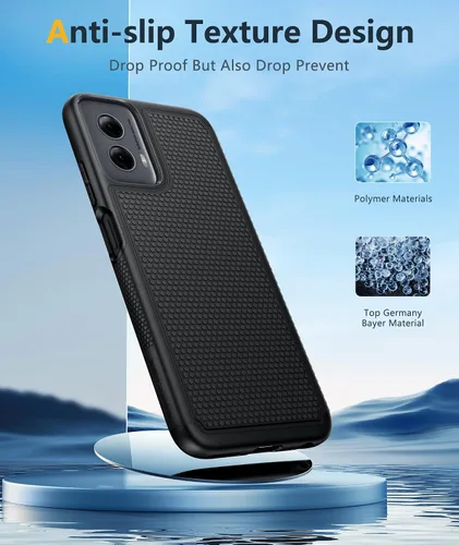 Vista 5 de FNTCASE Funda para Motorola Moto G-Power-5G-2024: funda protectora de doble capa resistente para teléfono celular a prueba de golpes con parte