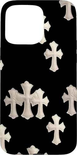 Vista 31 de Funda en blanco y negro con cruces para iPhone 17
