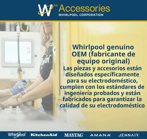 Vista 5 de Bolsas de plástico compactadoras Whirlpool W10351676RP de 18 pulgadas, 15 unidades, W10165294RB