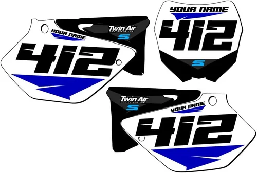 Vista 7 de 1993-1995 YZ 125 SG64 Custom MX Number Plates Senge Graphics Kit Compatible con Yamaha