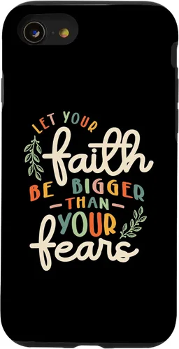 Vista 18 de Faith Over Fear Vintage Inspire Christian Design Case for iPhone 17