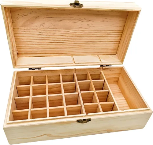 Vista 11 de Anktily Caja organizadora de almacenamiento de madera sin terminar con tapa, caja de madera sin pintar para recuerdos pequeños, joyas, estuche