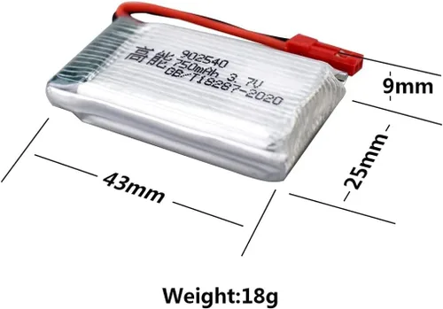 Vista 2 de Accesorios 4 unids 3.7 V 750 mAh batería de litio Whith 4 en 1 cargador para MJX X400 X400W X800 X300C S670 V950HD V950STR S1750 V2450 HS110 HS110W
