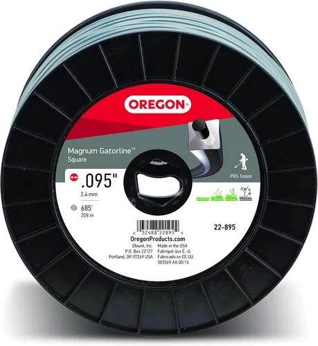 Vista 2 de Oregon 22-895 Magnum Gatorline Línea cuadrada para recortadora de 0.095 pulgadas por 685 pies, 3 libras, Gray and Buyers Products LT40 Weed Wacker
