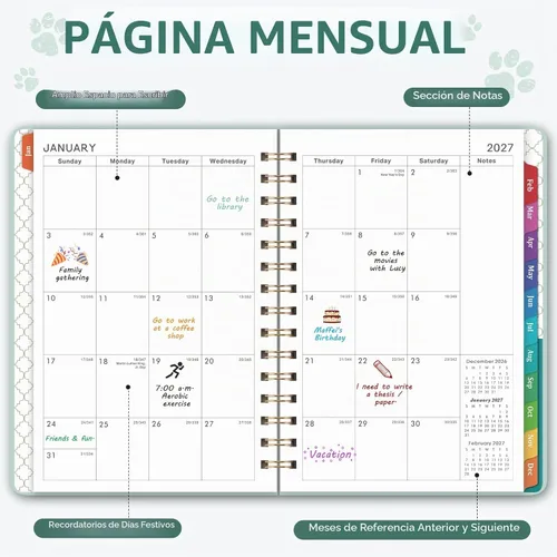 Vista 3 de 2027 Planner - 2027 Planner Weekly and Monthly, Planner 2027