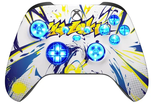Vista 17 de Silent Modz Custom Modded Controller 7 LED Colors Trigger Stopper w/Pro Grips compatible with Xbox Series S, Xbox Series X, Xbox One, and Windows