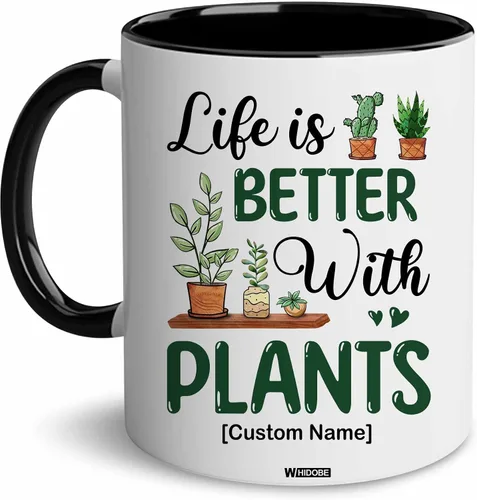 Vista 15 de WHIDOBE Regalo para jardineros – Taza de plantas para amantes de las plantas – Regalos de jardinería para mujeres y hombres – Yes I Really Do Need