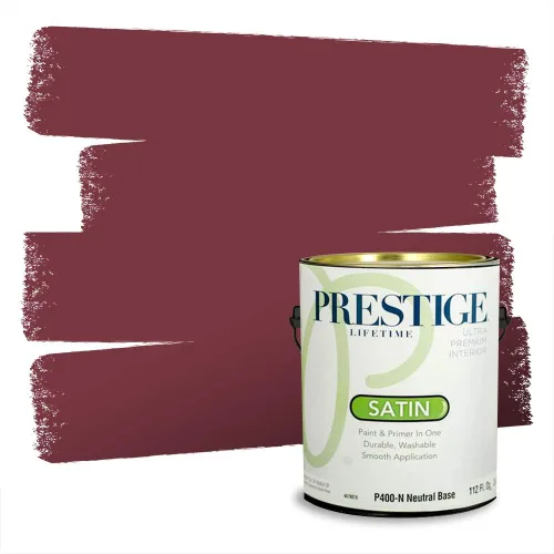 Vista 52 de Prestige Paints Pintura exterior e imprimación en uno, 1 galón, plano, coincidencia comparable de Valspar* Amber Rose*