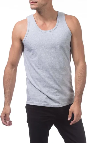 Vista 4 de Pro Club Heavyweight Plain en blanco tanque parte superior