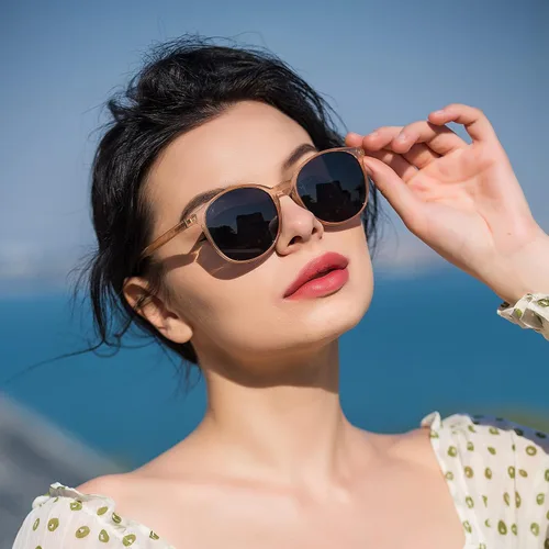 Vista 2 de LifeArt Paquete de 2 lentes de sol polarizados, protección UV400, lentes de sol retro para hombres y mujeres, tonos de exterior de gran