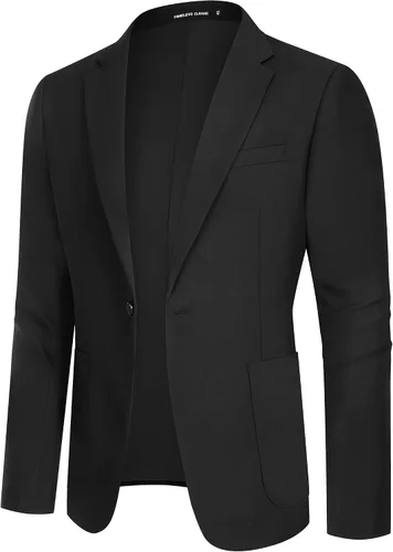 Vista 9 de Blazer casual para hombre, chaqueta de lino ajustada, chaquetas de traje para hombre, blazer casual, abrigo deportivo, trajes de lino