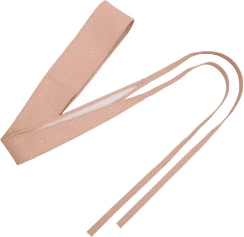 Vista 5 de Ayliss Cinturón Obi de piel sintética suave para mujer, cinturón de cincha, cinturón de moda con lazo para vestido, mono