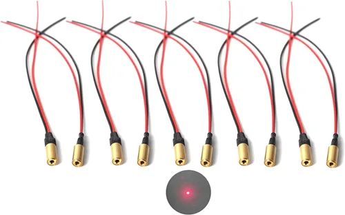 Vista 11 de módulo láser de luz roja 650nm módulo láser industrial longitud focal ajustable (cross-2packs)