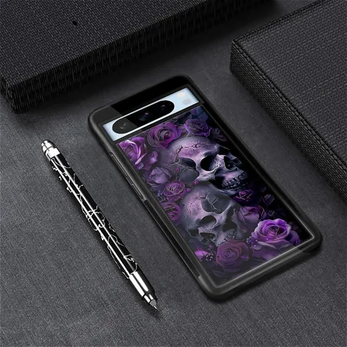 Vista 1186 de Compatible con Google Pixel 4A 5G Mobile Case Creative Acrylic Panel trasero Silicona Protección Grip especialmente diseñado para Google Pixel 4A 5G