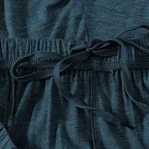 Vista 5 de MoFiz Pijama de punto modal para hombre, pantalones de pijamaropa de dormir