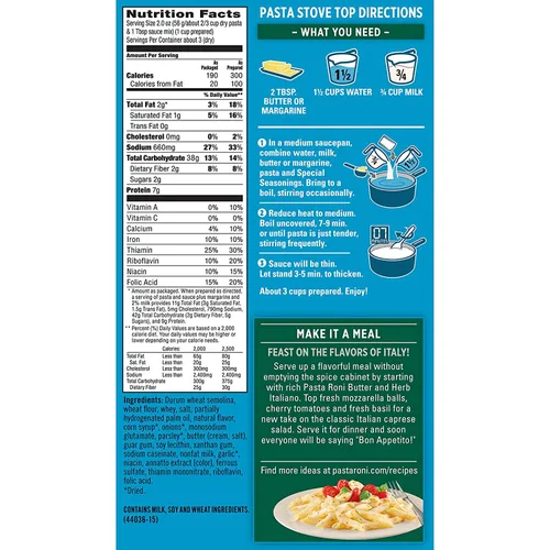 Vista 3 de Pasta Butter & Herb Italiano 5.5OZ (Paquete de 12)