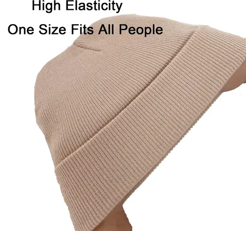 Vista 3 de 1 y 2 paquetes de gorros unisex para hombres y mujeres, gorros de punto de invierno