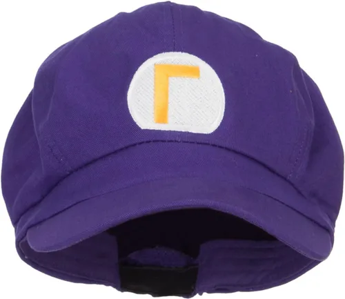 Vista 8 de Gorra bordada de algodón de gran tamaño Mario Luigi Wario Waluigi Rojo