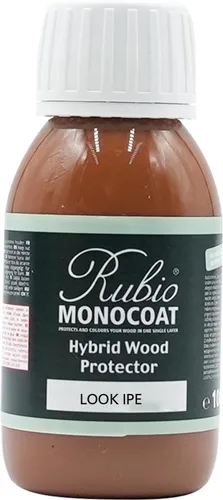 Vista 48 de Rubio Monocoat Protector de madera híbrido de 300 pies cuadrados - Chocolate Acabado de aceite de madera exterior, color y protección UV
