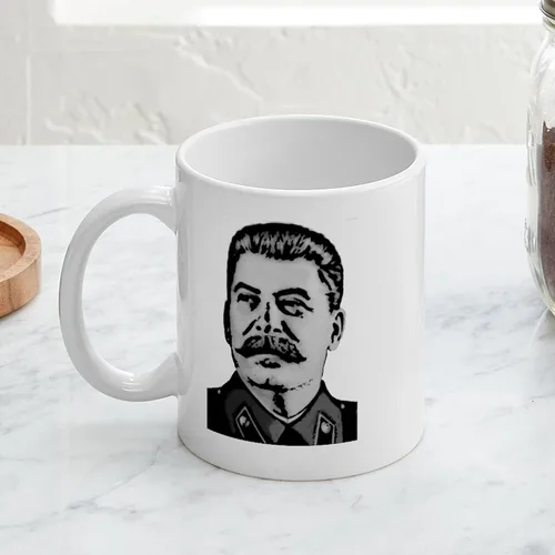 Vista 3 de CafePress Stalin Mug - Taza de café de cerámica (11 oz (11.0 fl oz)