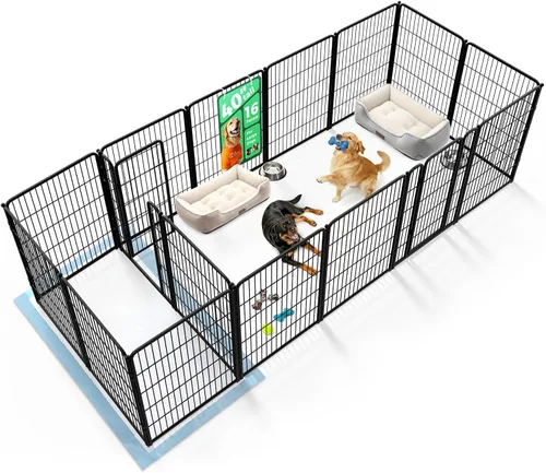 Vista 42 de FXW Homeplus Unleashed Corralito para Perros de Interior - Juego Sin Estrés y Seguro, Resistente de 24 Pulgadas 2 Paneles Corralito para Cachorros