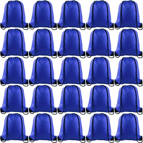 Vista 59 de KUUQA Mochila con cordón a granel, bolsas de almacenamiento para deporte, gimnasio, viajes, Negro, Viajar