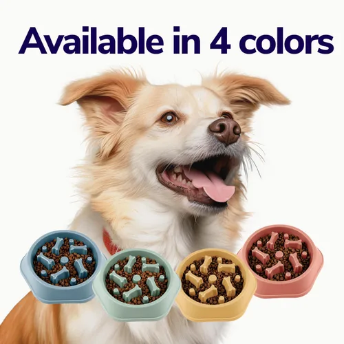 Vista 13 de Miracle Vet Tazones de alimentación lenta para perros que comen rápido, para perros pequeños y medianos, laberinto de rompecabezas para perros que