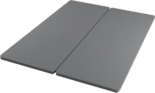 Vista 2 de Zayton, Tabla dividida de 1.5 pulgadas para colchón/cama, totalmente montada, comodidad y apoyo mejorados, Queen, gris