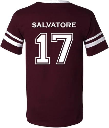 Vista 3 de The Creating Studio Camiseta con cuello en V de 2 caras Salvatore 17 para adulto