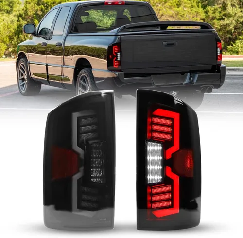 Vista 9 de Luces traseras secuenciales LED para Dodge Ram 1500 2002-2006 y Dodge Ram 2500 / 3500 2003-2006, conjunto de luces traseras LED completas