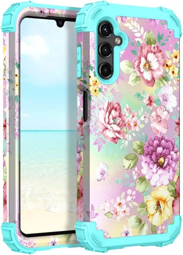 Vista 99 de Hocase Funda para Galaxy A37 5G, protección resistente a prueba de golpes, parachoques de goma de silicona suave+funda protectora híbrida