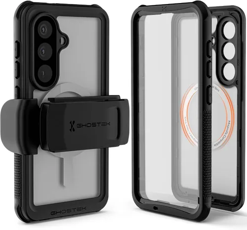 Vista 18 de Ghostek Nautical - Funda impermeable para Galaxy S23 con protector de pantalla y cámara, funda con clip para cinturón, protección resistente