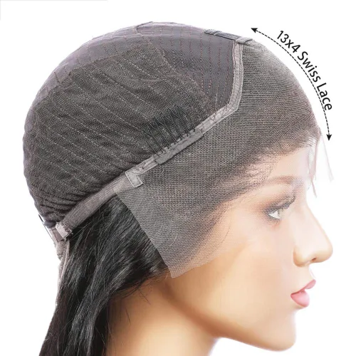 Vista 6 de Peluca de cabello humano rizado con encaje frontal transparente HD de onda profunda, previamente despuntada con abuelitos, nudos blanqueados