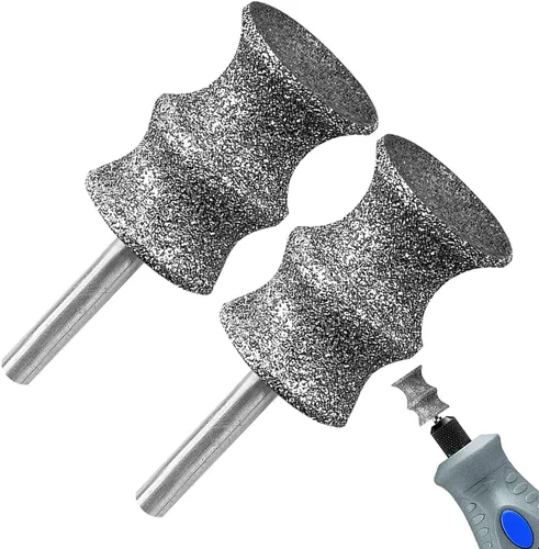 Vista 8 de Brocas de diamante para amoladora Dremel para uñas de perro para herramienta giratoria - Accesorio de 1/8' para amoladora de uñas Dremel para perros