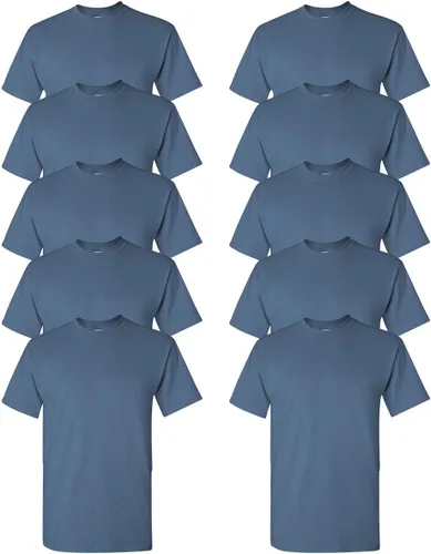 Vista 294 de Gildan Camiseta G500 para hombre Ceniza/baya