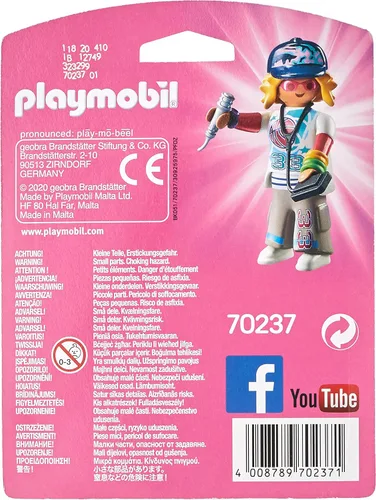 Vista 2 de Playmobil 70237 PlayMO-Friends Rapper, divertido juego de roles imaginativo, juegos adecuados para niños a partir de 4 años