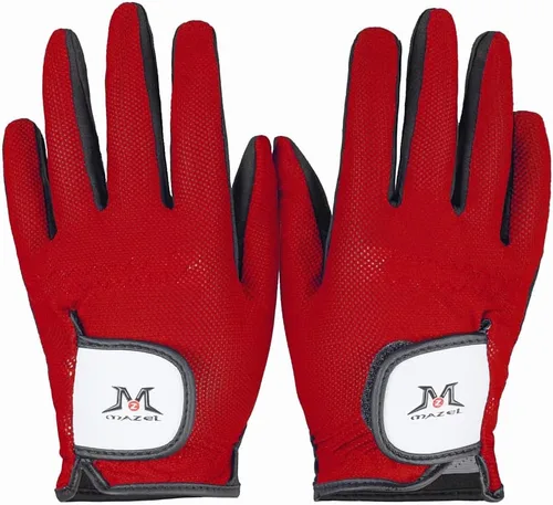 Vista 8 de MAZEL Guantes de golf para niños y niñas, para mano derecha e izquierda (1 par) guantes de golf transpirables de microfibra para jóvenes, blanco
