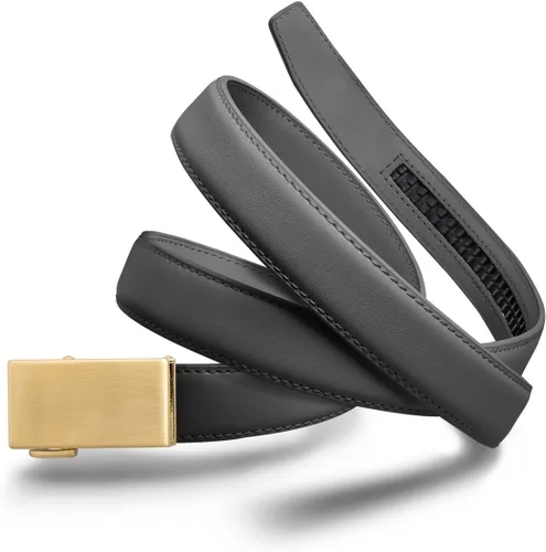 Vista 30 de Mission Belt Cinturón de trinquete de cuero para mujer, colección de cuero de 1.181 in oro/cuero negro