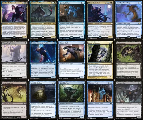 Vista 2 de Baraja Ninja Commander – Yuriko – Dimir Blue Black – EDH – 100 cartas – Magic The Gathering Deck – Muy fuerte